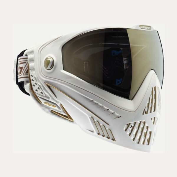 Máscara de paintball Dye i5 – Blanca/Dorada