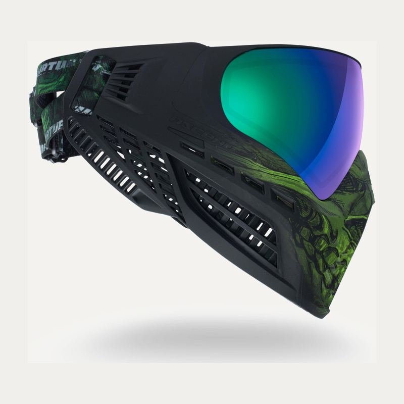 Máscara de paintball Virtue Vio Ascend – Acid Skull (edición limitada)