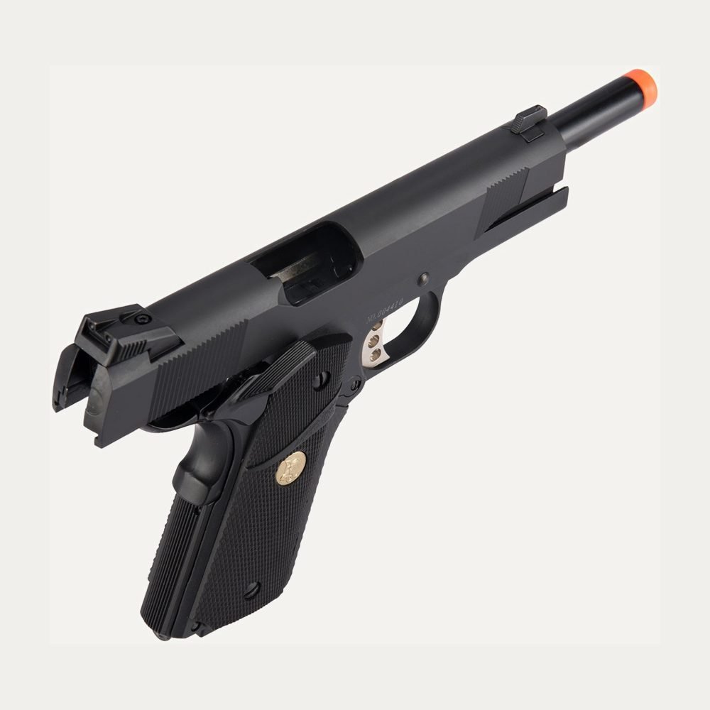 Pistola Airsoft Double Bell 1911 Polímero GBB – Negra (Ref. 720)
