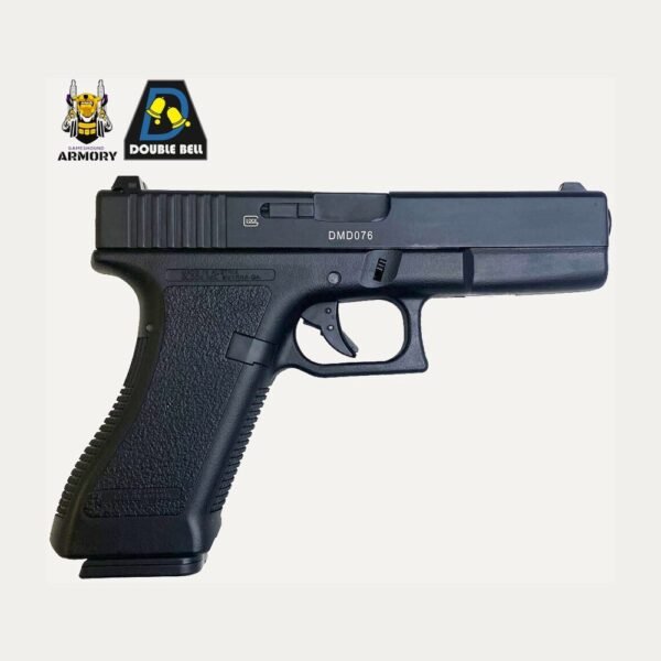 Pistola Airsoft Double Bell Glock 17 SAI Full Metal GBB – Negra