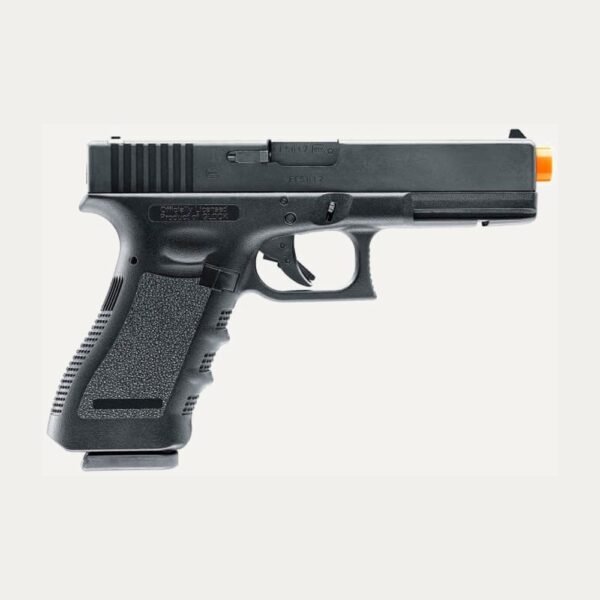 Pistola Airsoft Double Bell Glock 17 TTI Full Metal GBB – Negra/Plateada