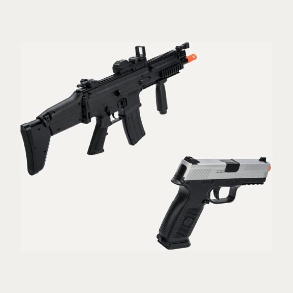 Kit Airsoft FN Herstal SCAR-L AEG + Pistola FNS-9 Starter Kit – Negro