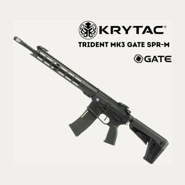 Rifle Airsoft KRYTAC Trident MK3 SPR-M AEG – Negro