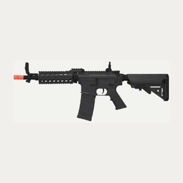 Rifle Airsoft Tippmann BT M4 CQB RIS Combo con Máscara y BBs – Negro